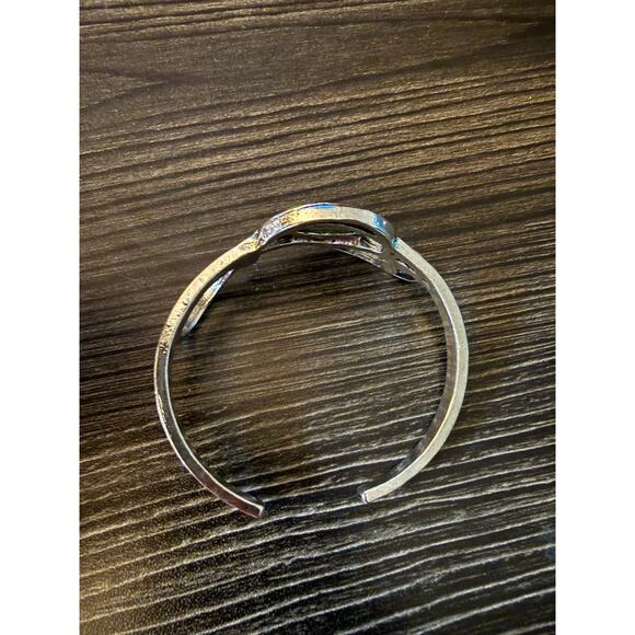 6/$25 NWOT Green Copper Turquoise Bangle: Sterling Silver Boho Cuff Bracelet - Picture 4 of 4